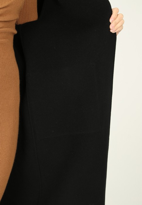 пальто  универсального стиля с лицевой стороны