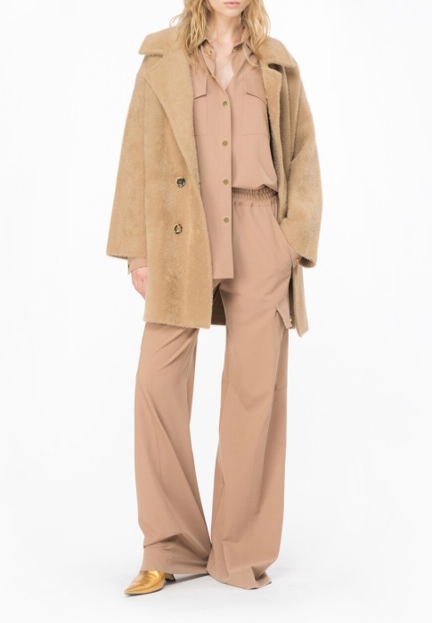 пальто  из италии вид сбоку