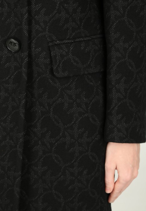 пальто  универсального стиля с лицевой стороны