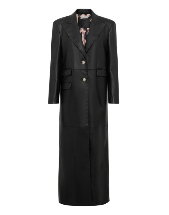 пальто  от бренда philipp plein вид слева