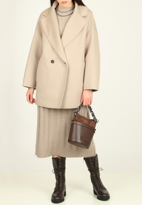 пальто  из италии вид сбоку