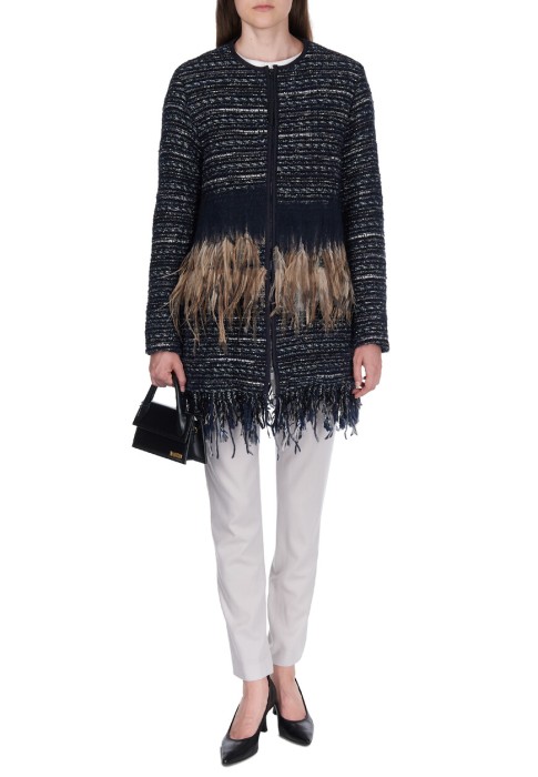 пальто  от бренда fabiana filippi вид слева