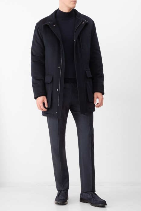 пальто  универсального стиля с лицевой стороны