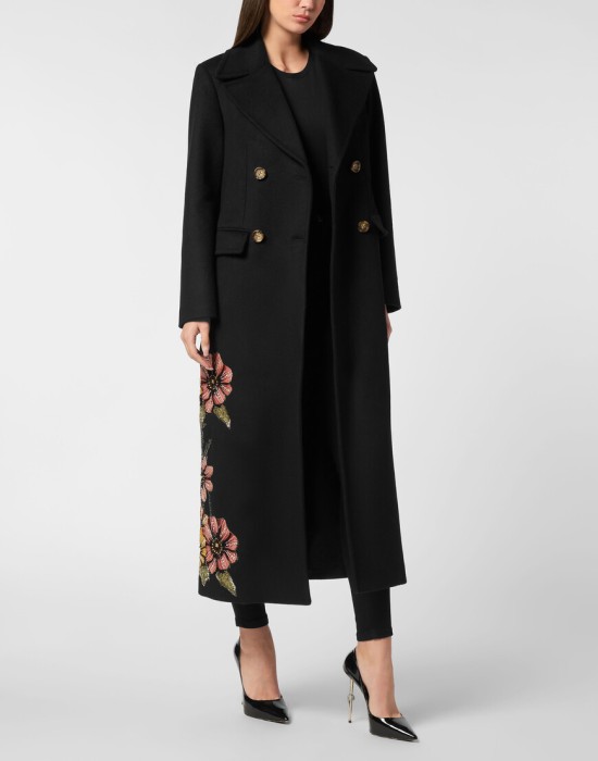 пальто  из проверенных материалов спереди