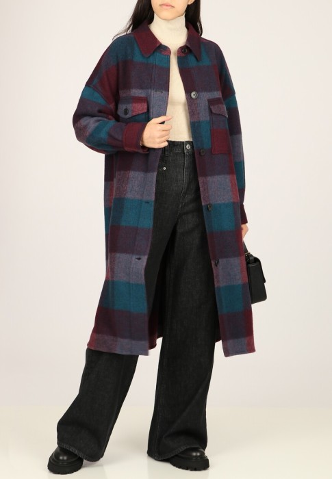 пальто  от бренда isabel marant etoile вид слева