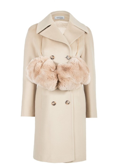 пальто  от бренда teresa tardia вид слева