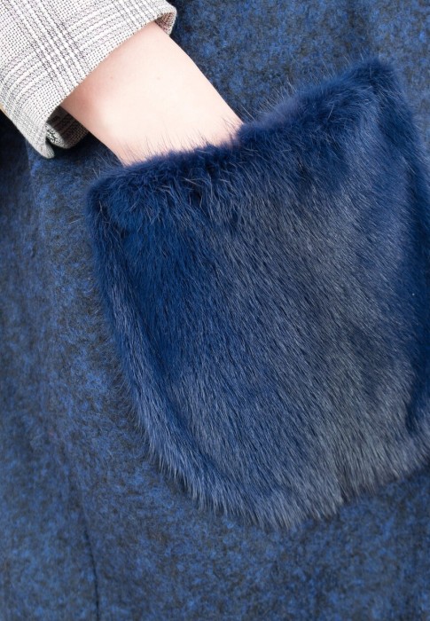 пальто  универсального стиля с лицевой стороны