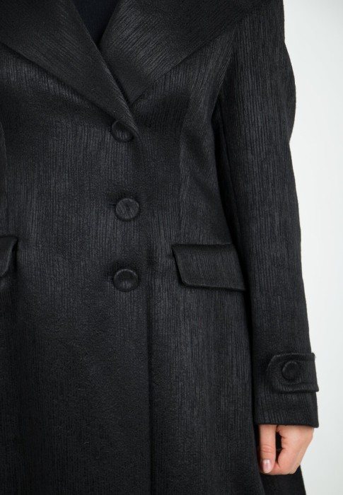 пальто  универсального стиля с лицевой стороны