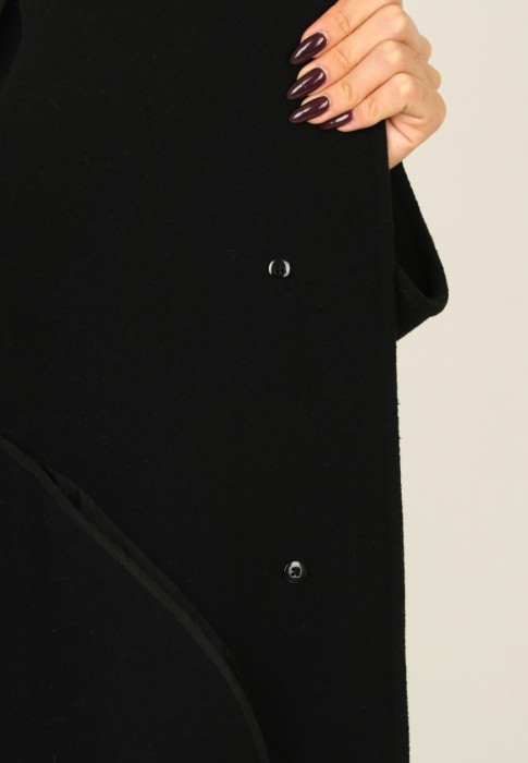 пальто  универсального стиля с лицевой стороны