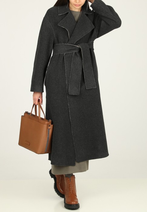 пальто  из проверенных материалов спереди