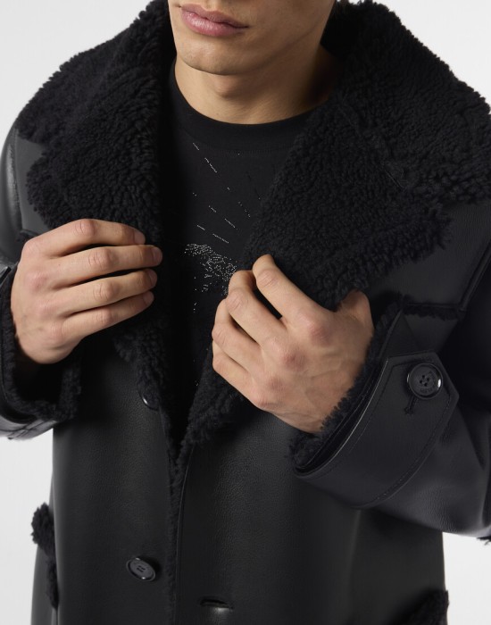 пальто  из проверенных материалов спереди