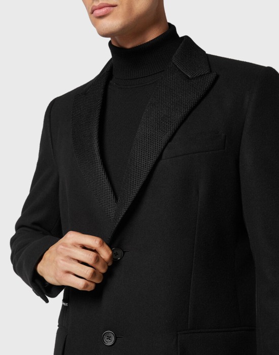 пальто  из проверенных материалов спереди