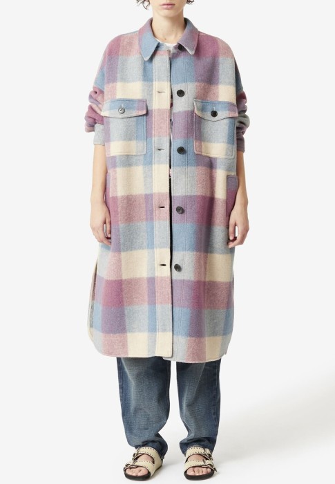 пальто  от бренда isabel marant etoile вид слева