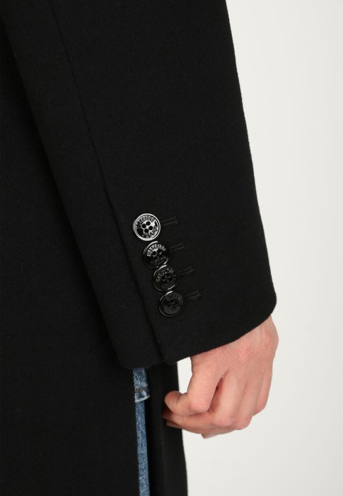 пальто  универсального стиля с лицевой стороны