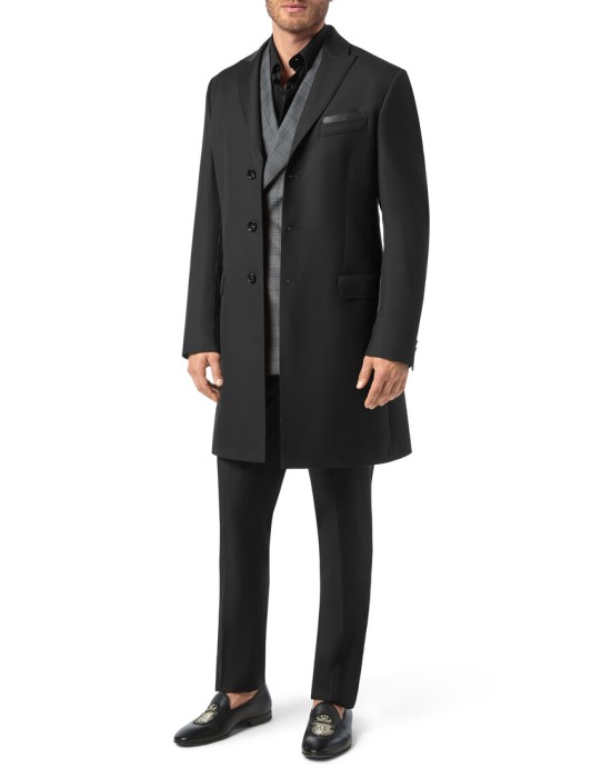 пальто  из италии вид сбоку