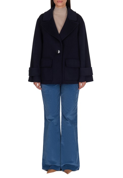 пальто  от бренда luisa spagnoli вид слева