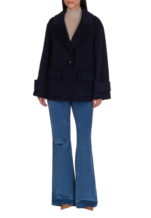 пальто  из италии вид сбоку