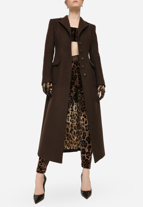 пальто  от бренда dolce & gabbana вид слева