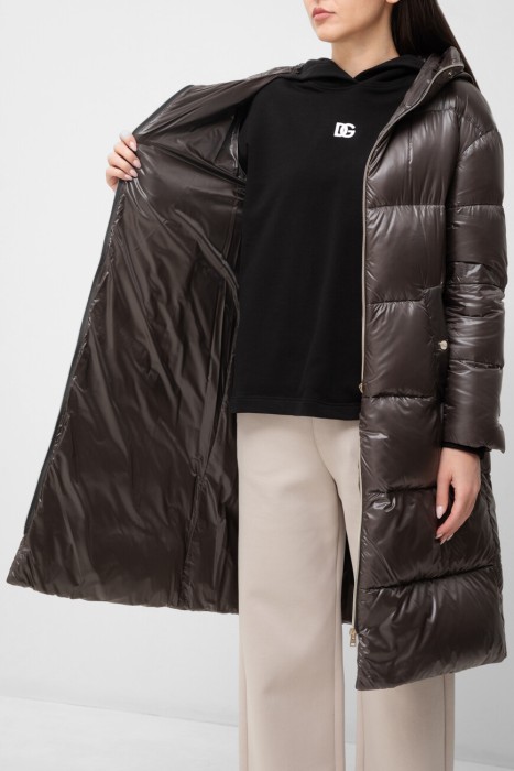 парка  из полиамида спереди