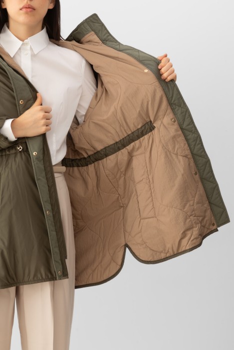 парка  из хлопка спереди