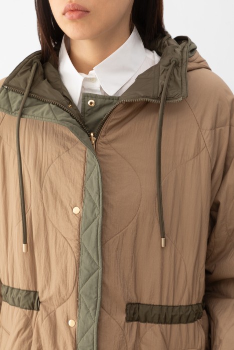 парка  для взрослого возраста с изнаночной стороны