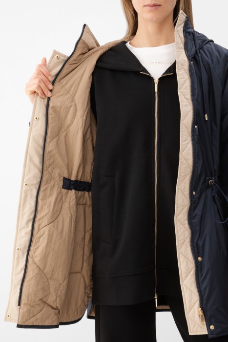 парка  из хлопка спереди