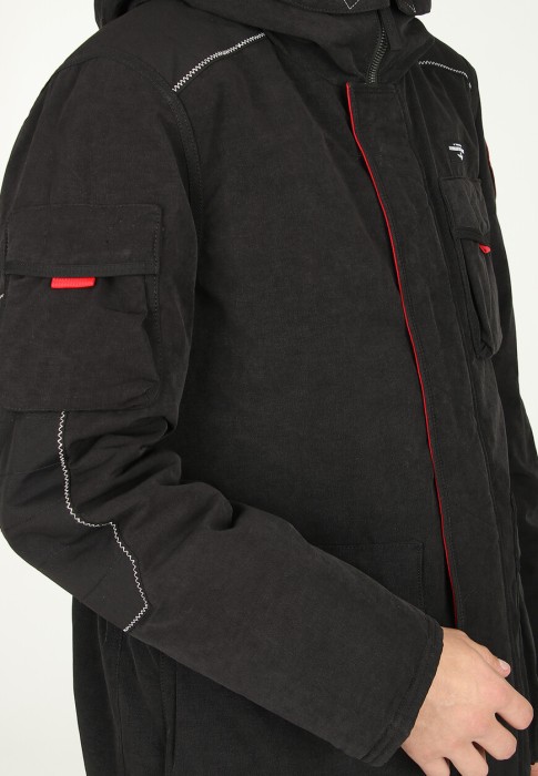 парка  универсального стиля с лицевой стороны