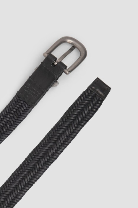 pемень  из льна спереди