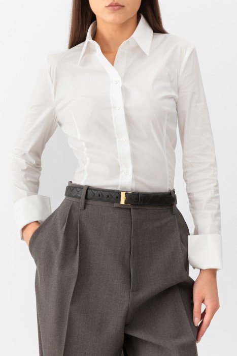 pемень  от бренда bottega veneta вид слева