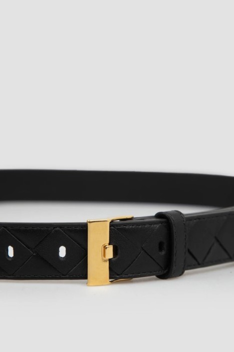 pемень  из кожи спереди