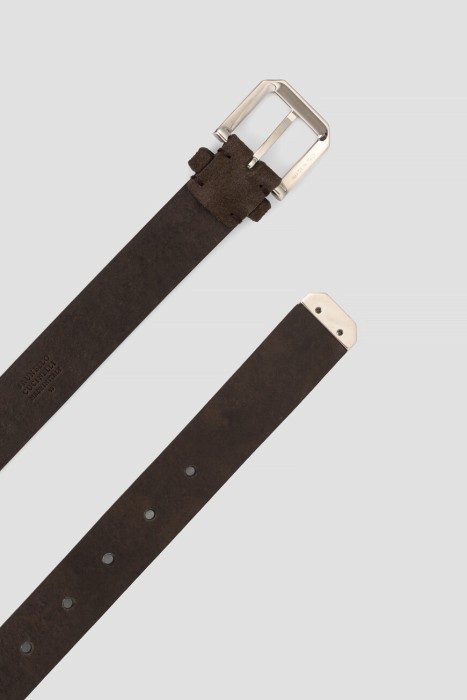 pемень  из замши спереди