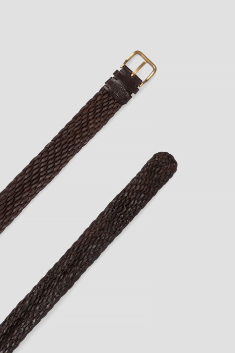 pемень  из кожи спереди