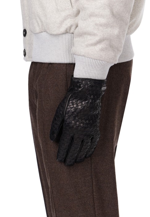 перчатки  от бренда corneliani вид слева