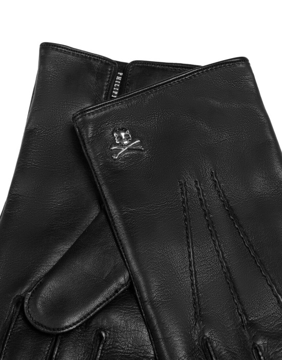 перчатки  от бренда philipp plein вид слева