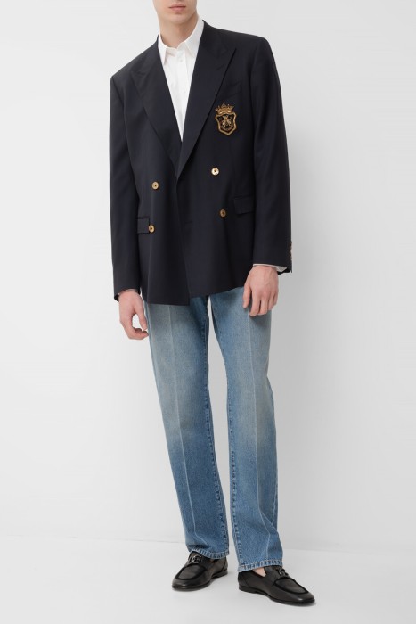 пиджак dolce&gabbana модель из коллекции italian holiday из хлопка спереди