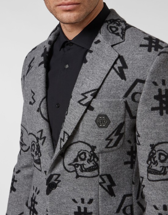 пиджак классический  из проверенных материалов спереди