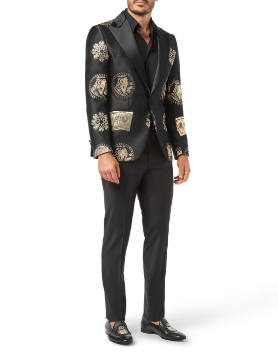 пиджак классический  из италии вид сбоку