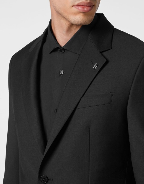 пиджак классический  из проверенных материалов спереди