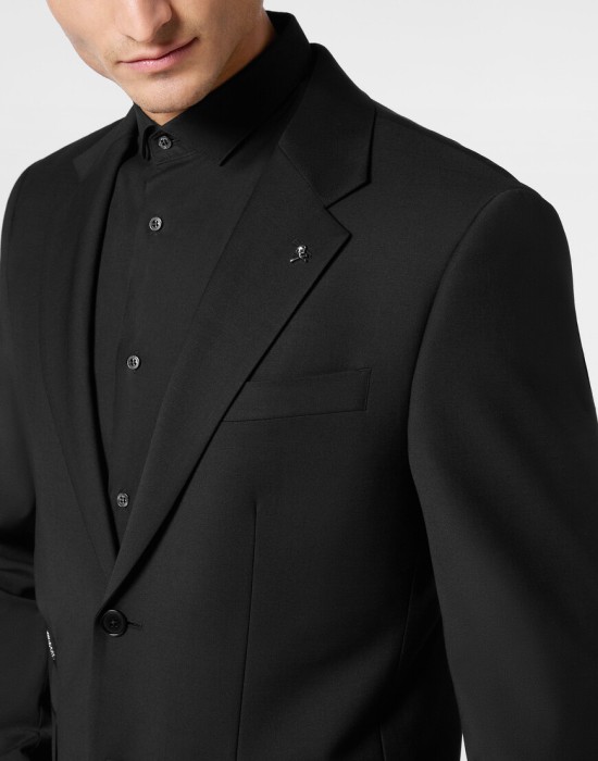 пиджак классический  из проверенных материалов спереди