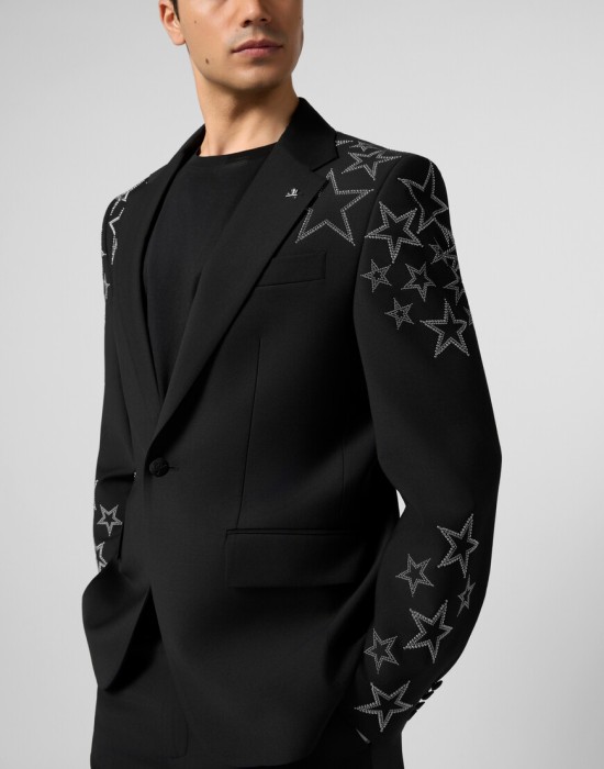 пиджак классический  из проверенных материалов спереди