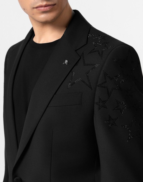 пиджак классический  из проверенных материалов спереди