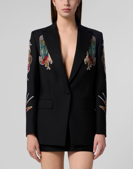 пиджак классический  от бренда philipp plein вид слева