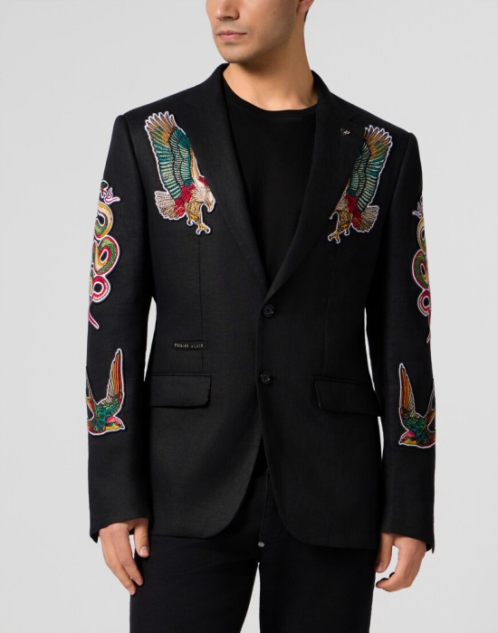 пиджак классический  от бренда philipp plein вид слева