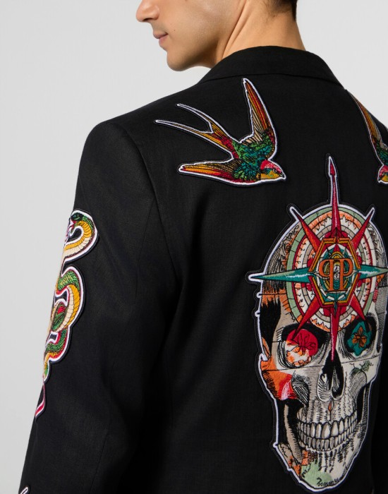 пиджак классический  из проверенных материалов спереди