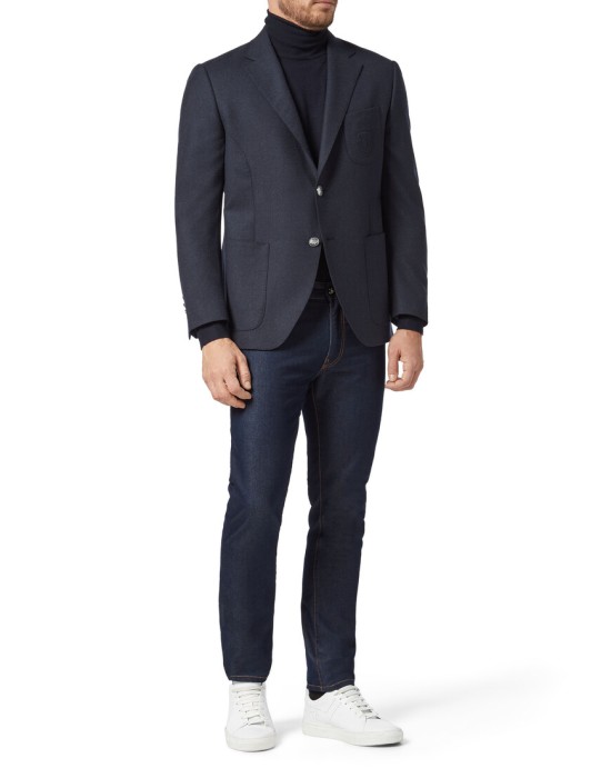 пиджак классический  из италии вид сбоку