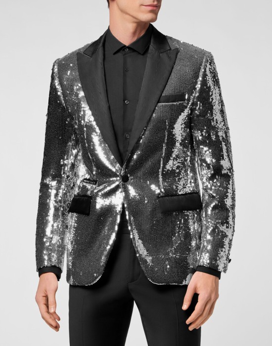 пиджак классический  от бренда philipp plein вид слева