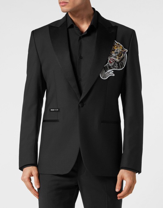 пиджак классический  от бренда philipp plein вид слева