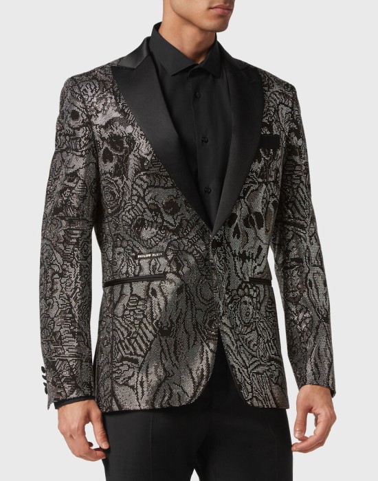 пиджак классический  от бренда philipp plein вид слева
