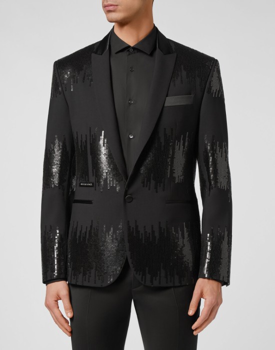 пиджак классический  от бренда philipp plein вид слева