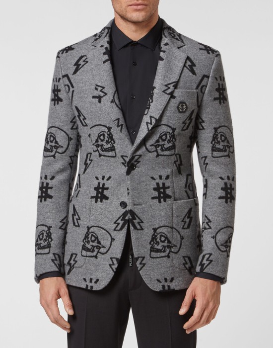 пиджак классический  от бренда philipp plein вид слева